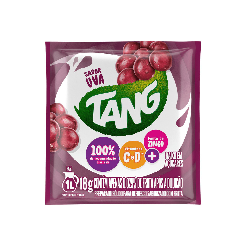 Tang Refresco em pó sabor uva 18g