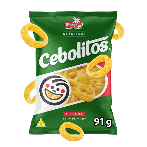 Salgadinho de Milho Cebolitos Clássicos Pacote 91g · foto 2