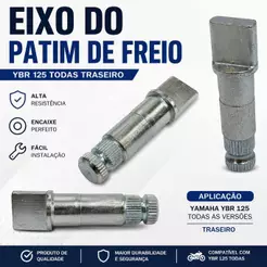 Eixo Abre Patim De Freio Ybr 125 Factor 125 Todas