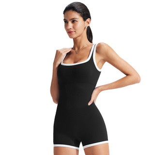Mulheres esportes corpo moldar corpo moldar quadril levantamento Yoga Wear Fitness Pilates treinamento Bodysuit Shorts