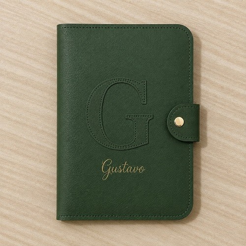 SEM BOLSO INTERNO - CAPA DE AGENDA / PORTA DOCUMENTOS PERSONALIZADO / CADERNETA DE VACINAÇÃO