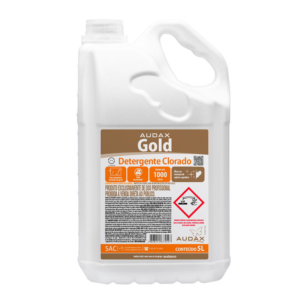 Detergente clorado Gold 5 litros Audax