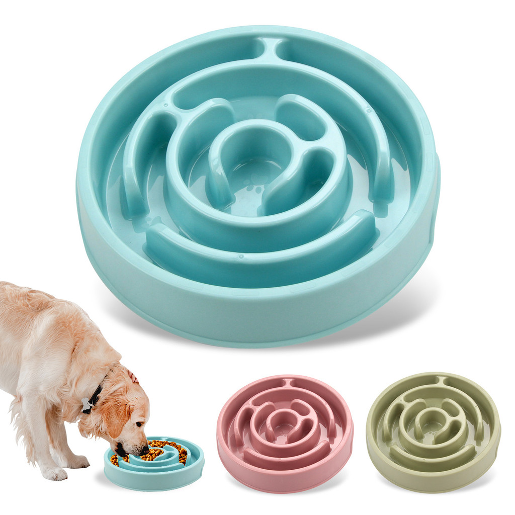 Utensílios de comida para animais de estimação para animais de estimação, gatos, cães, pratos de comida lenta, supriment