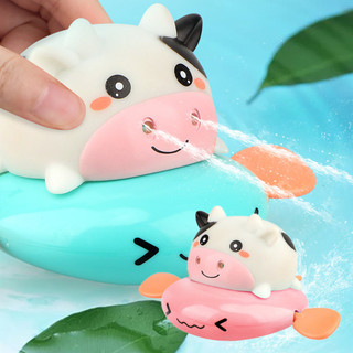 Banheiro do bebê jogando brinquedos de água enrolamento vaca equitação peixe voador relógio não elétrico Tik Tok influen