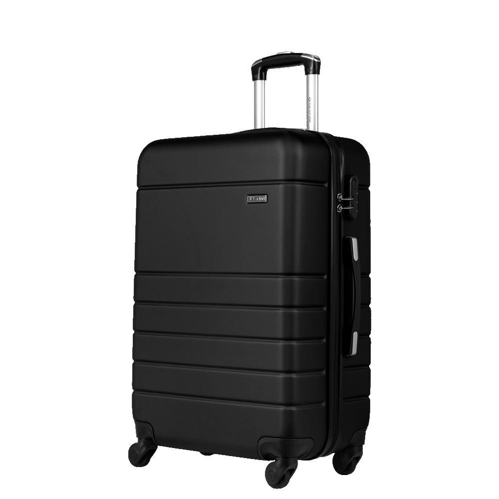 Mala de Viagem Média 23 kg ABS com Rodas 360° Essencial 2 - Preto