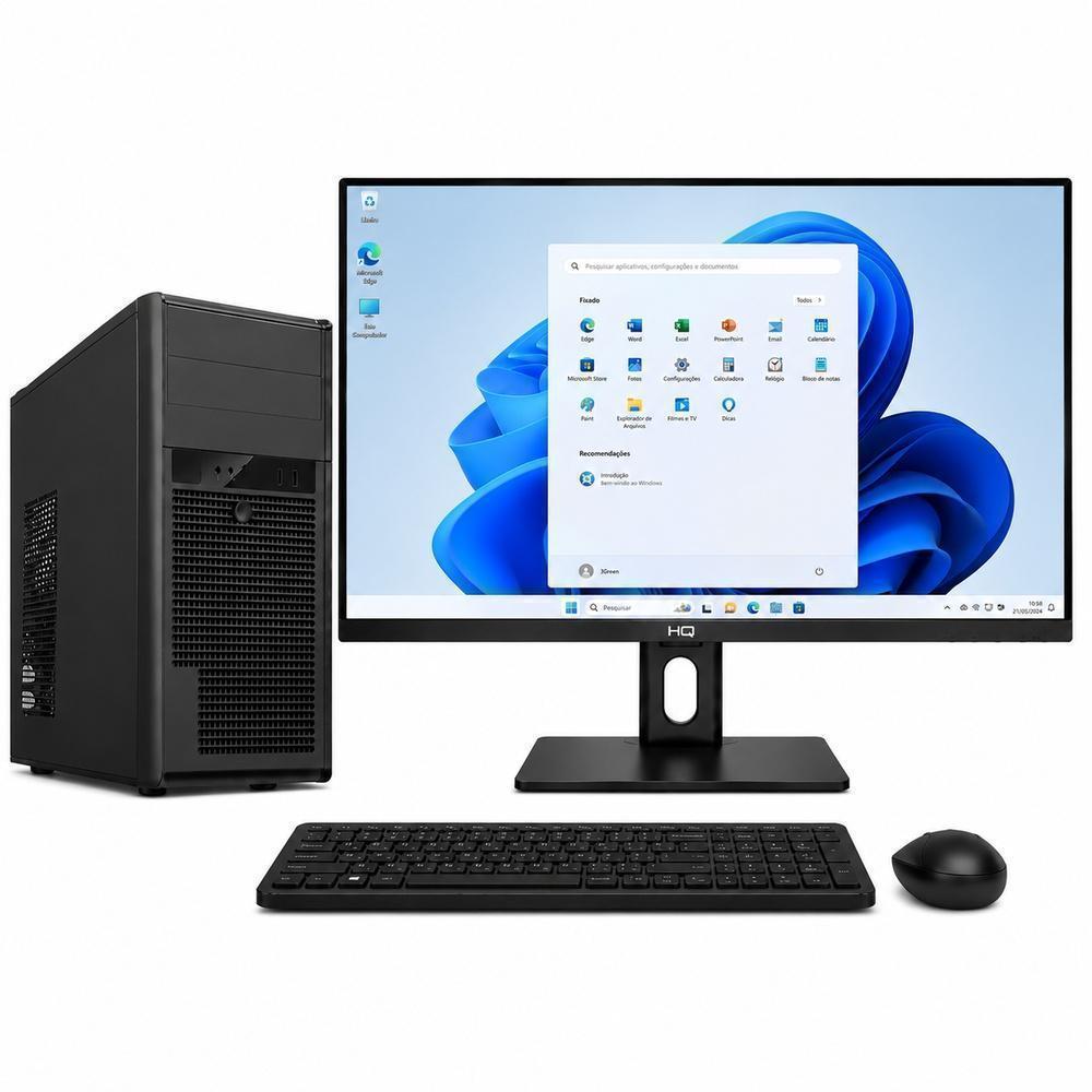 PC Completo 3Green Intel i3 14100F, 8GB Ddr4, SSD 256GB, Wifi, Geforce GT 2GB, M