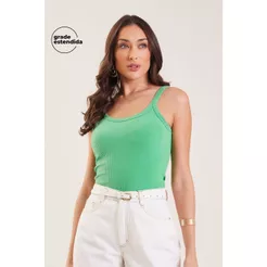 Regata Feminina Básica Alças Marialícia Verde