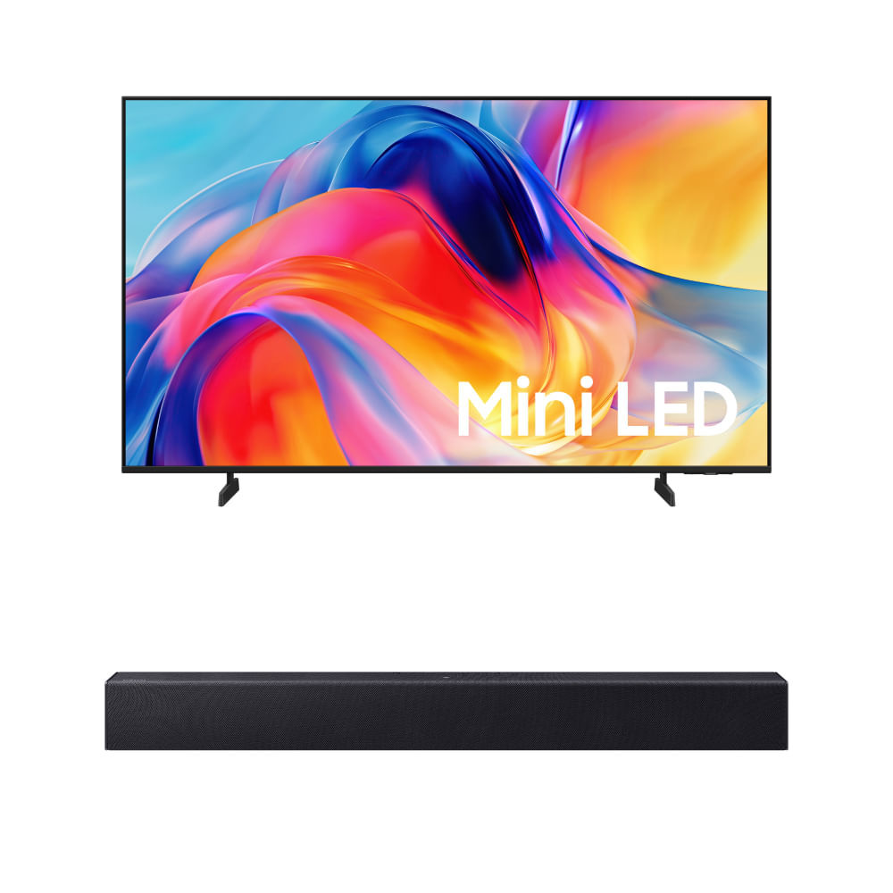 Samsung Smart TV 50" Mini LED 4K M75H + Soundbar Samsung HW-B400F
