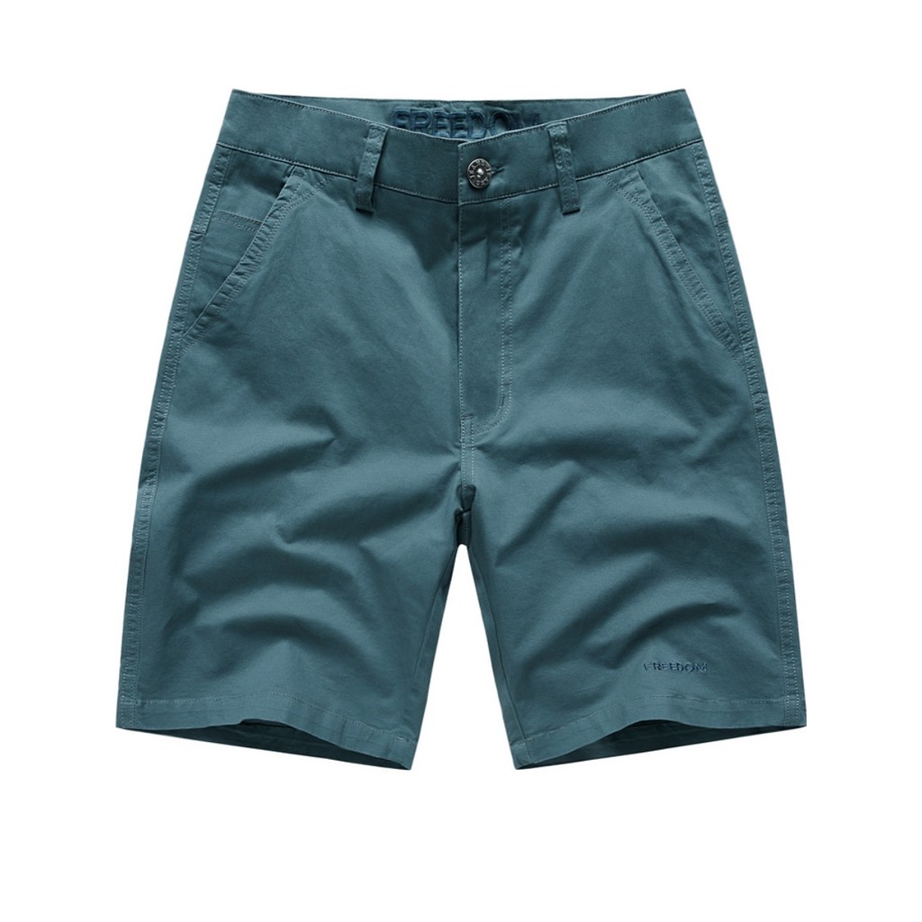 Verão pai puro algodão Shorts masculino exterior usar fino de meia-idade idosos calças retas de cinco pontos soltas 5 po