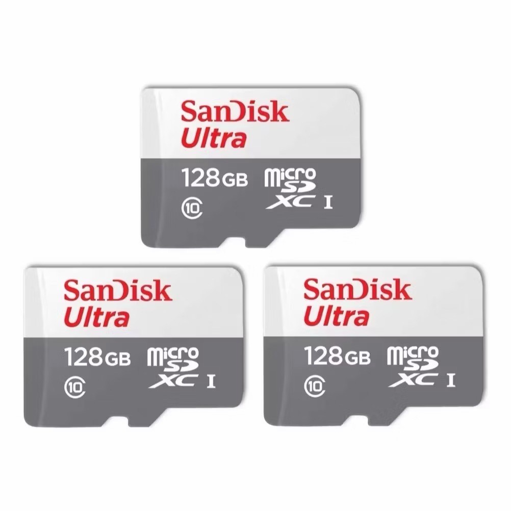 KIT 3 Cartão Memória Micro Sd 128GB / 64GB / 32GB Classe10 Ultra