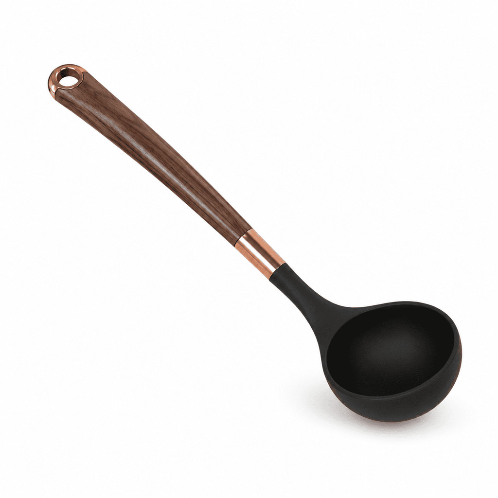 Concha Feijão Caldo Molho Canja Sopa Silicone Cabo Longo 32cm Servir Cozinha Utensílio