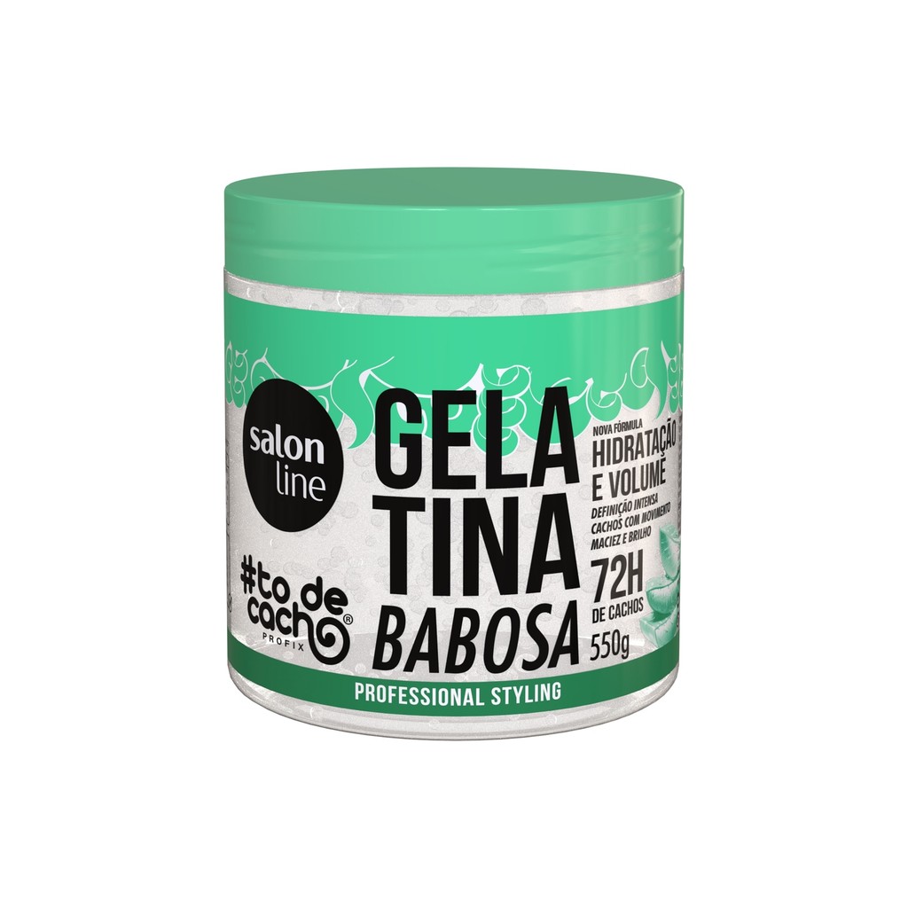 Gelatina Babosa #todecacho Volume e Hidratação Salon Line 550g