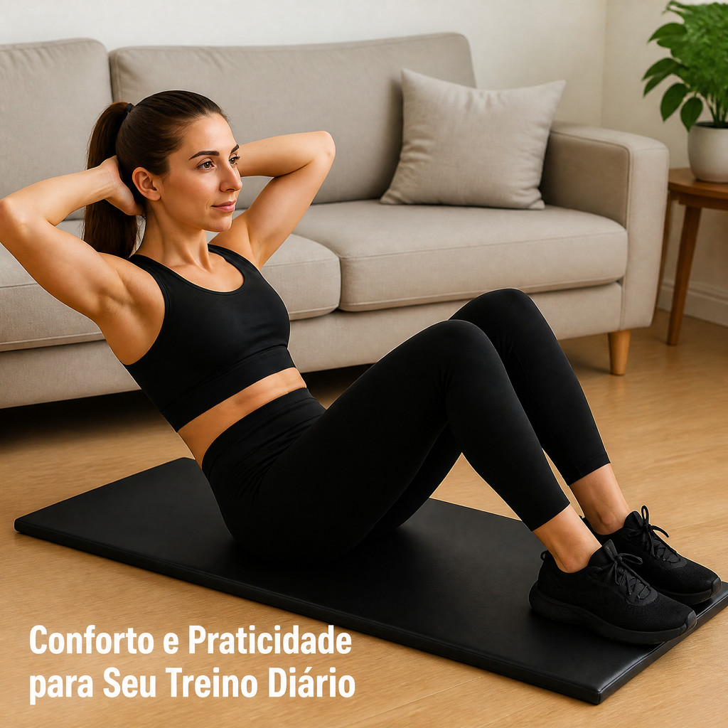 Colchonete de Espuma Alta Densidade Impermeável 90x40x3cm para Exercícios e Yoga
