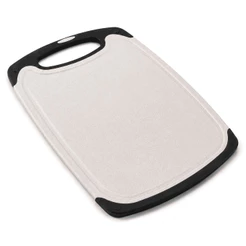 Tábua de Corte Compacta Cozinha Antiderrapante Canaleta Cabo Alça PP Lava-louças 33cm