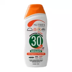 Protetor solar com repelente FPS30 120 ml - Nutriex