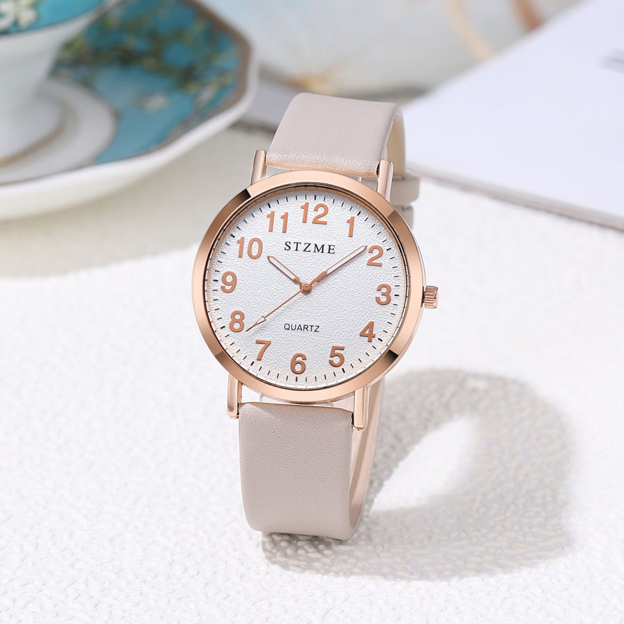 Novo produto moda britânica relógio Casual feminino simples Digital senhoras cinto relógio de quartzo