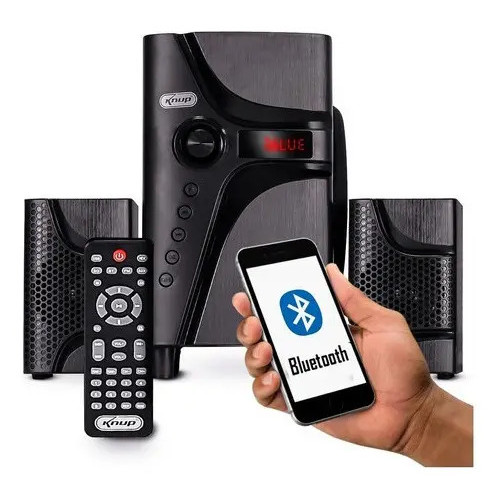 Home Theater 3.1 Sistema Som 45w Bluetooth Portátil Subwoofer Mp3 Usb Fm Pc Tv Cor Preto Frequência 40hz - 20khz