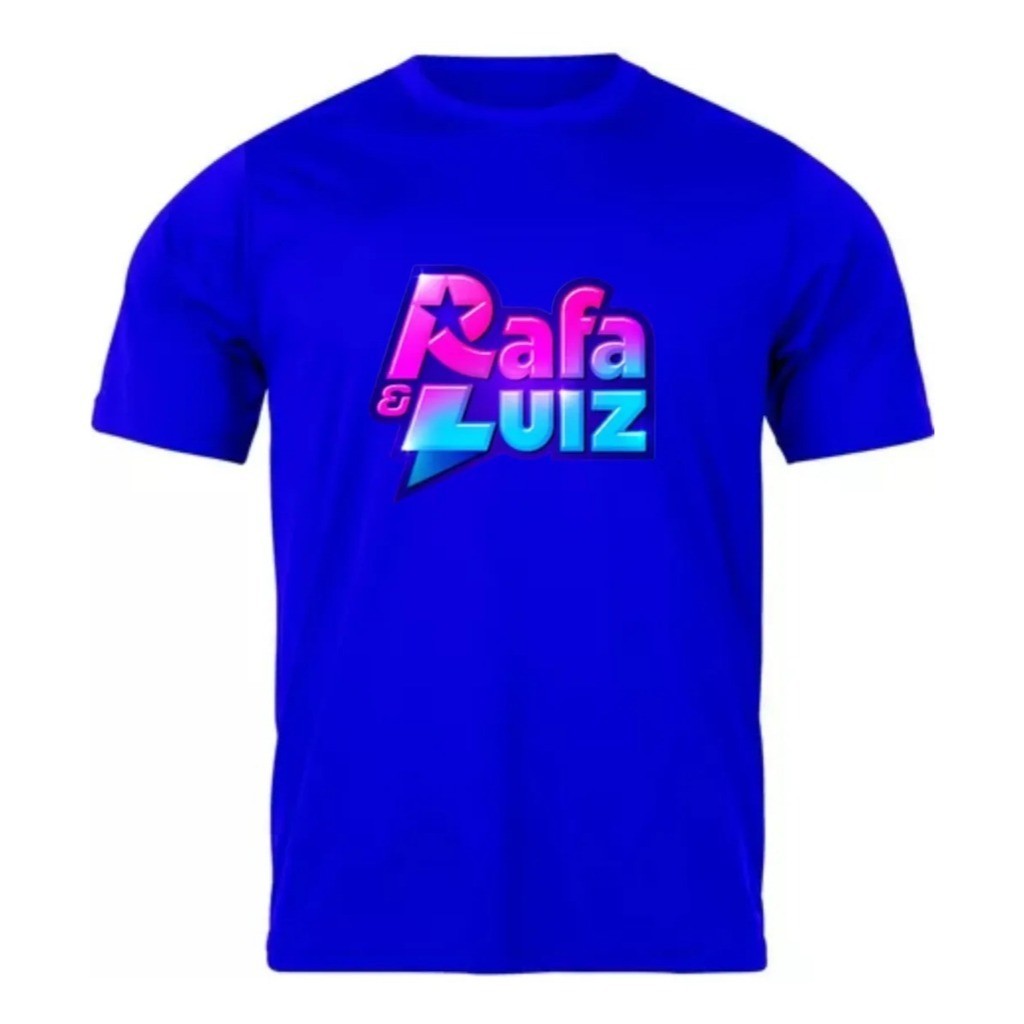 Camiseta Infantil Rafa E Luiz 100% Algodão Confortavel