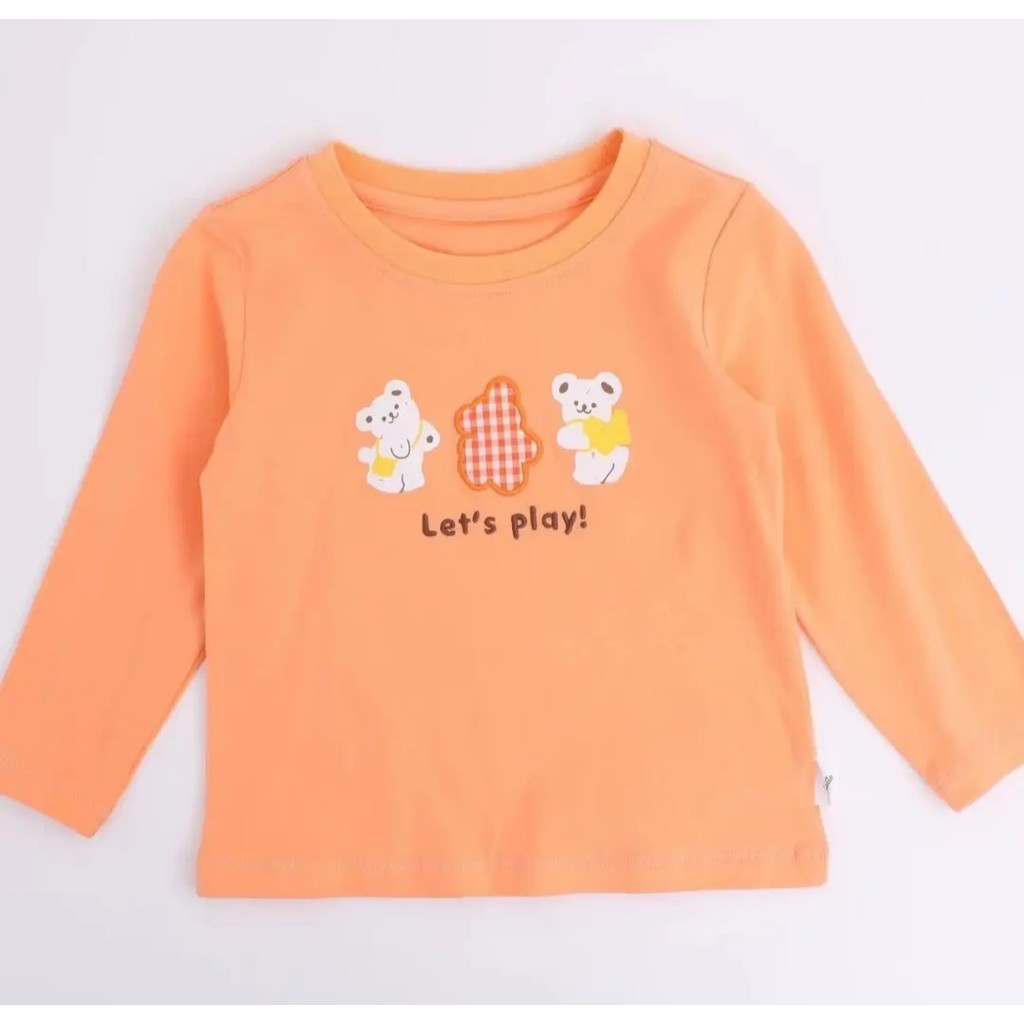 Bebê amigo roupas infantis primavera outono estilo menina dos desenhos animados puro algodão manga comprida camiseta top