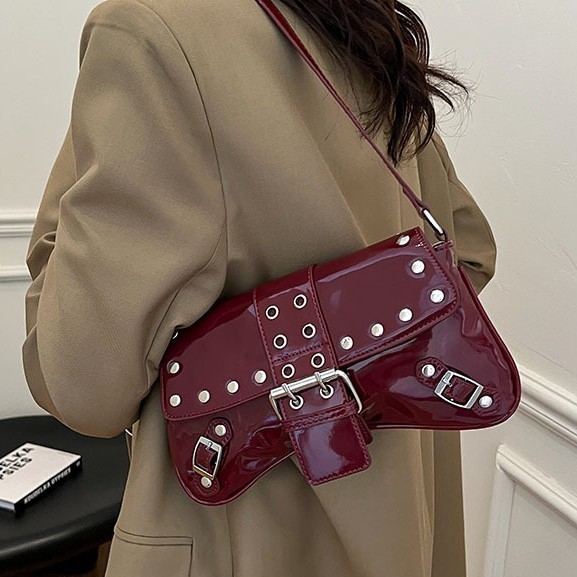 Bolsa de rebite Bolsa baguete Bolsa de ombro Bolsa de viagem Bolsa de couro Bolsa de moda Bolsa feminina Bolsa mensageir