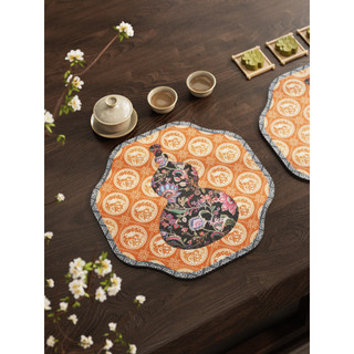 Novo estilo chinês tapete de chá absorvente Diatom lama tapete de chá estilo chinês tapete de mesa de chá pano isolament
