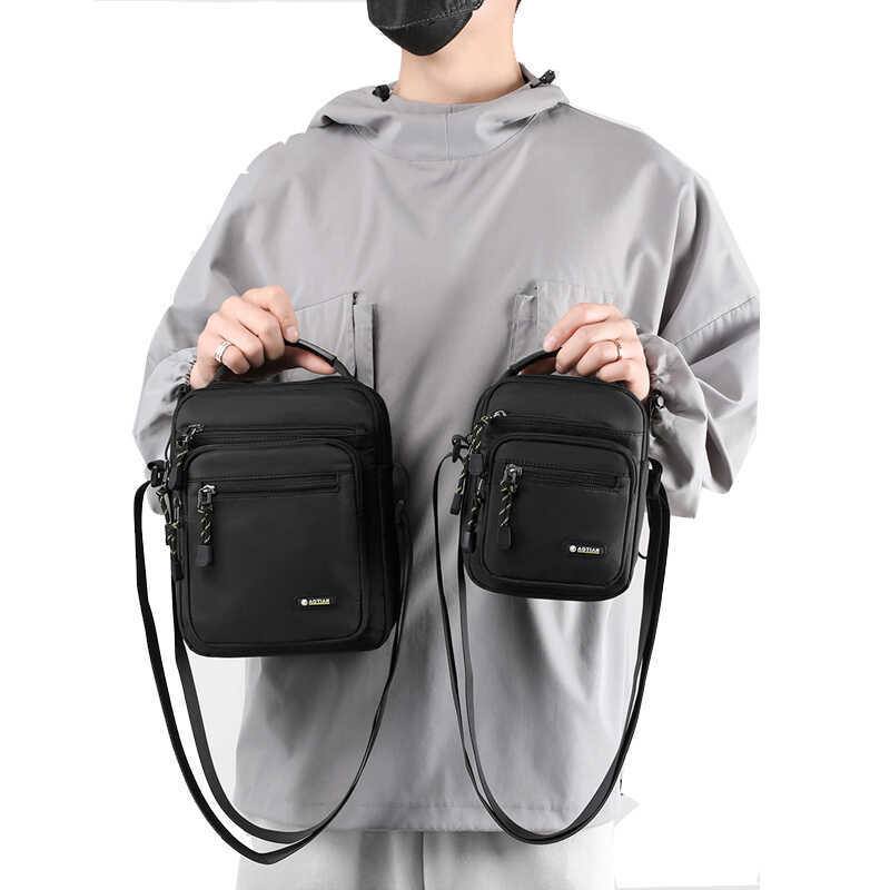 Aotian bolsa mensageiro de um ombro, esportes, lazer, tecido Oxford, à prova d'água, mochila masculina, lona, multifunci
