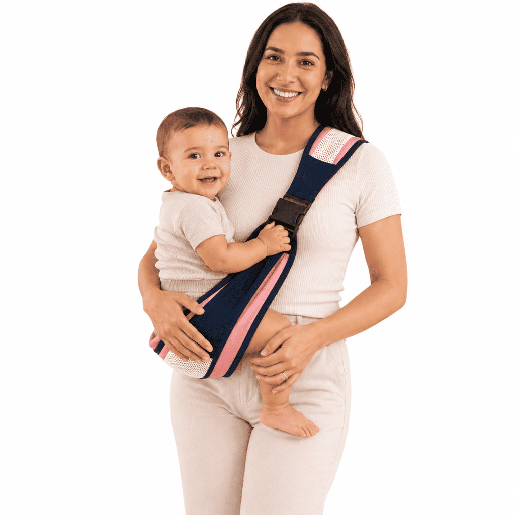 Carregador de Bebê Canguru Sling Confortável Ergonômia Aconchego Ajustável Tecido Respirável
