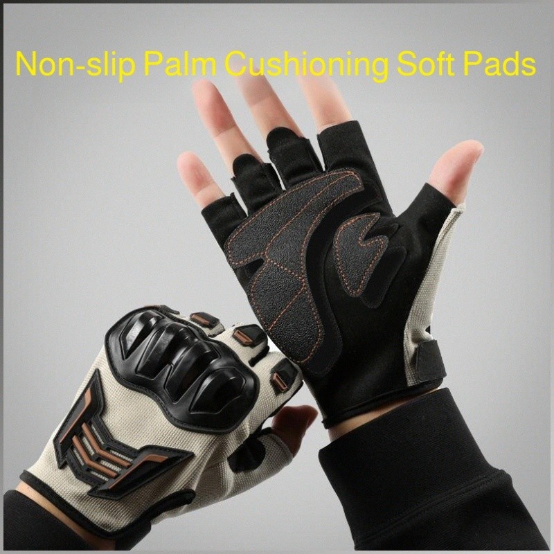 【Aderência Superior】 Luvas de Meio Dedo para Ciclismo e Motociclismo Luvas Meio Dedo/Bicicleta/Trilha