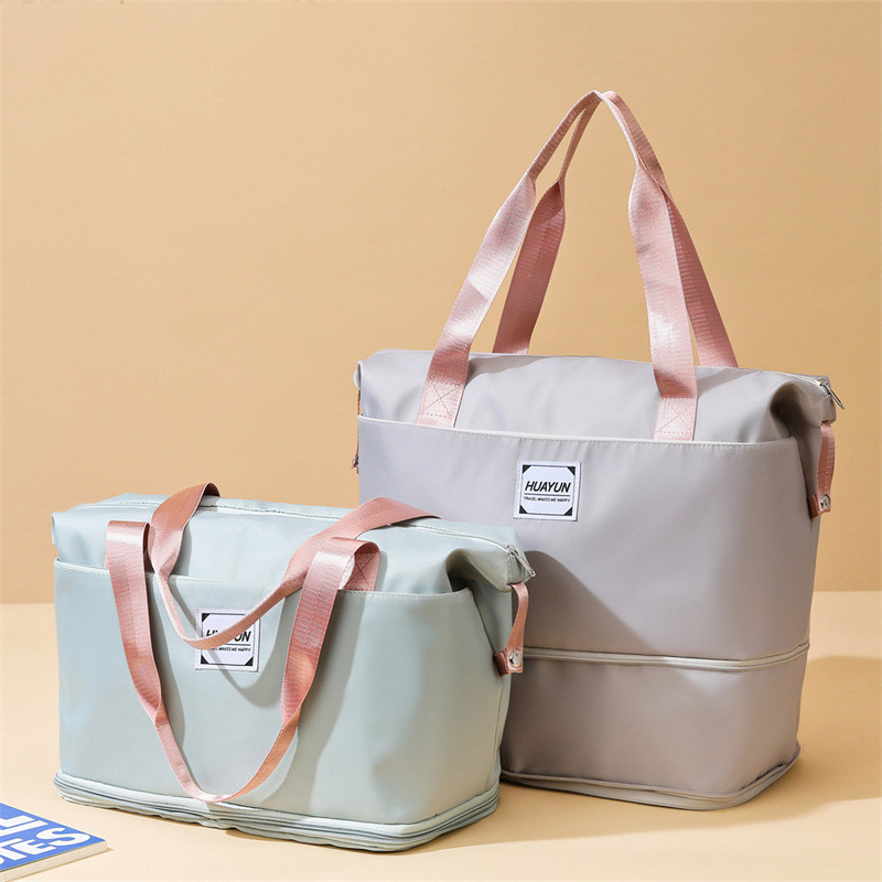Saco dobrável portátil saco de viagem feminino viagem de negócios portátil saco de bagagem de viagem grande capacidade s