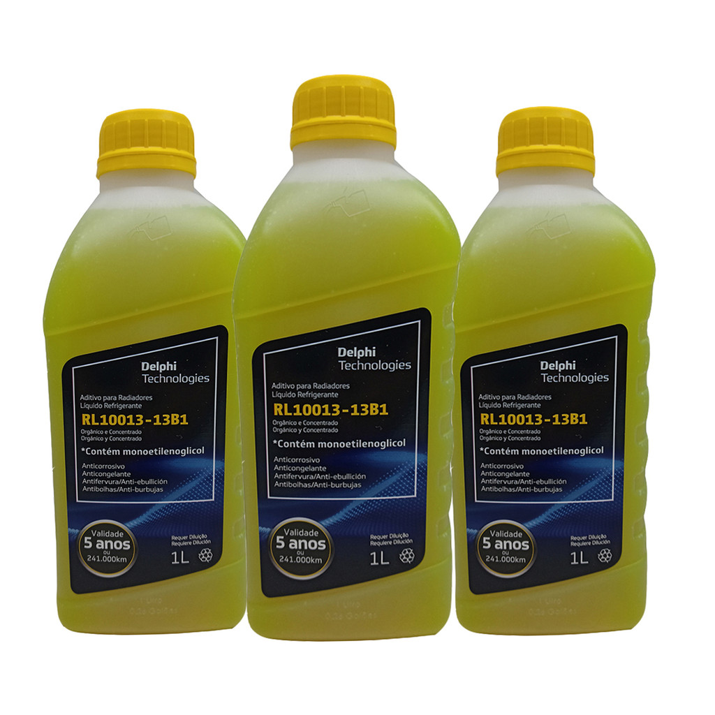 Kit 3 Aditivos Radiador Concentrado Amarelo Rl10013