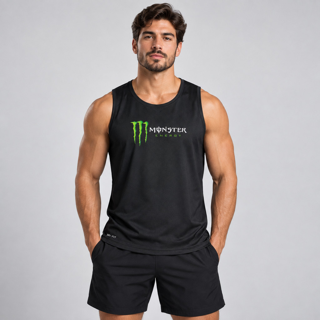 Regata Dry Fit Masculina Estampada MNST01 Esporte Camiseta Academia Corrida Basquete