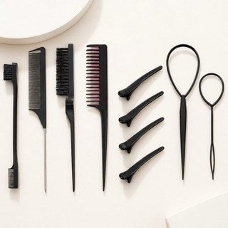 KIT 3/8/10 Conjunto De Escovas De Cabelo Com Trança Francesa Pente Conjunto Escova Estilo De Cabelo