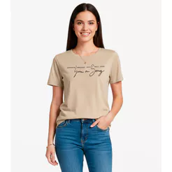 Blusa Feminina Em Viscotricot Infinita Cor Bege