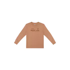 Camiseta Longa Infantil Menino Enjoy Colorittá Marrom
