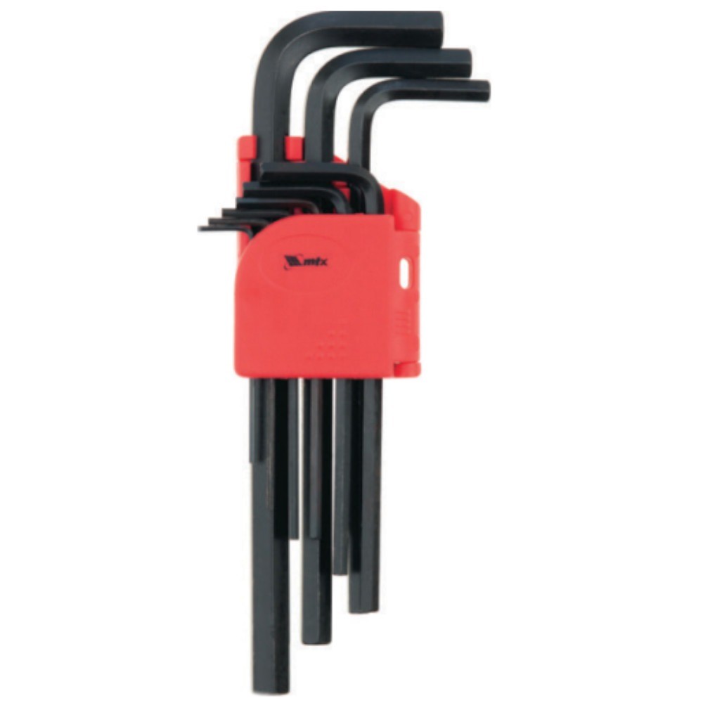 Jogo de chave allen longa 1,5 a 10 mm com 9 peças - 112319 MTX