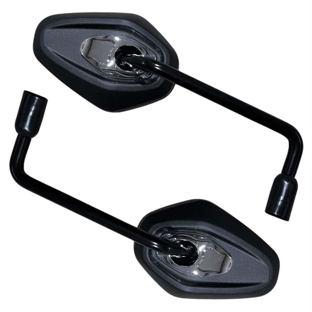 Par Retrovisor Fixo Rebaixado 90 Graus Modelo Tiger Triumph 1200 Rosca Honda titan Fan Cb300 Xre300