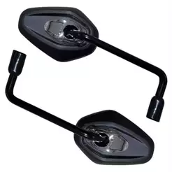 Par Retrovisor Fixo Rebaixado 90 Graus Modelo Tiger Triumph 1200 Rosca Honda titan Fan Cb300 Xre300