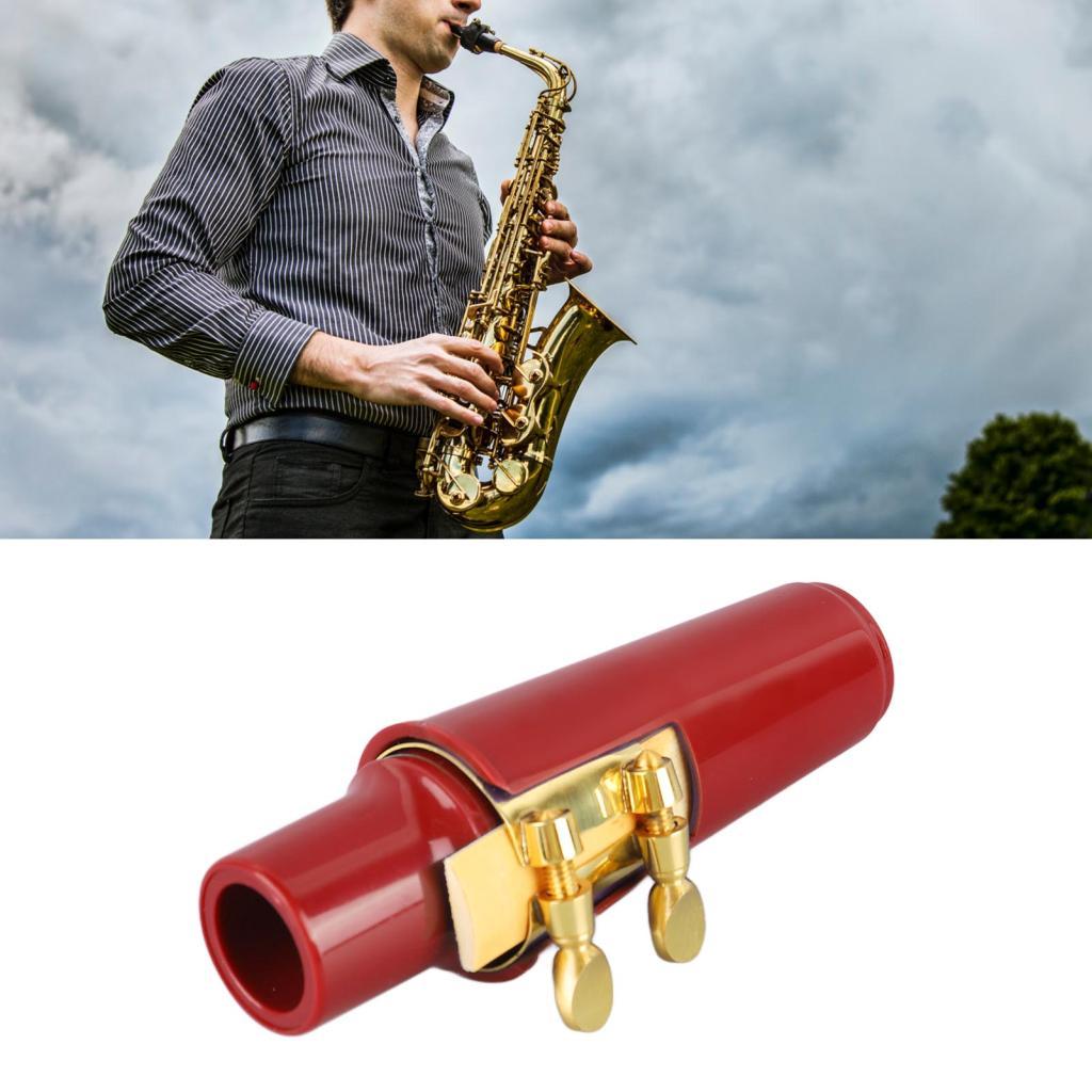 Mingzhe KIT DE BOCAL PARA SAXOFONE ALTO METAL PLÁSTICO DURÁVEL TAMPA DE CORTIÇA LIGATURA ACESSÓRIOS PARA INSTRUMENTOS