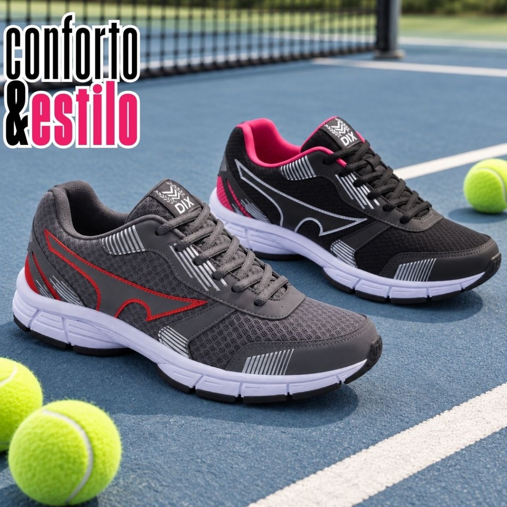 Kit 2 Tênis Masculino Esportivo Leve Academia Confortável Musculação Original Crossfit