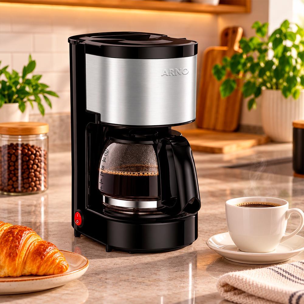 Cafeteira Filtro Perfectta Inox 600ml Jarra de Vidro CFPI - Arno — imagem 2 de 2