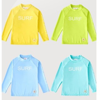 Coreia estilo coreano crianças maiô meninos meninas único topos de manga comprida protetor solar surf terno adolescentes