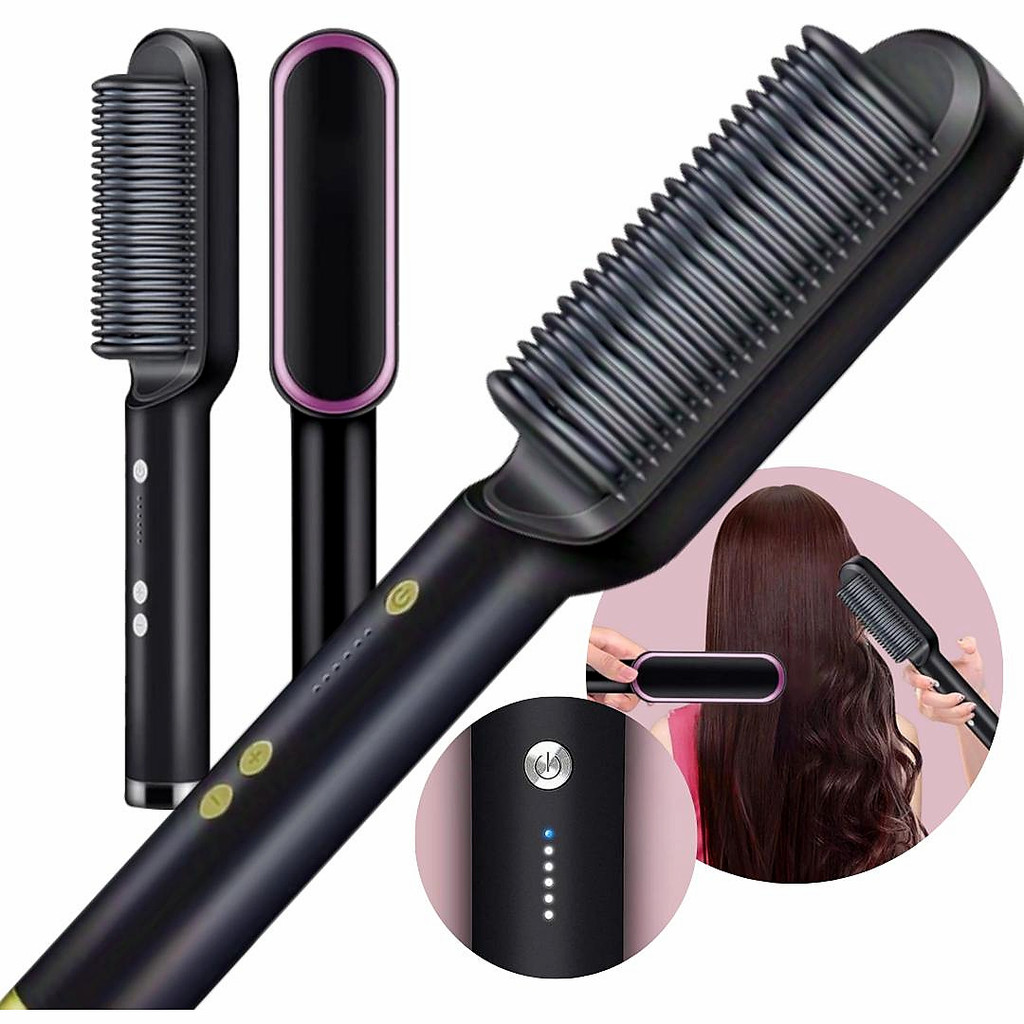 Escova DE Cabelo Alisadora 05 EM 01 110W