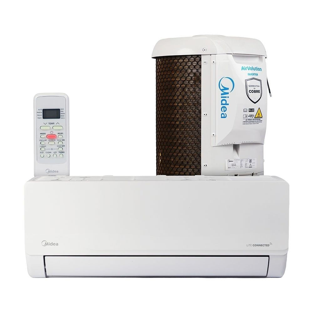 Ar-Condicionado Split 12000 BTUs Inverter Lite Conectado Frio Midea