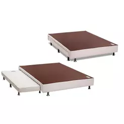 Cama Box Base c/Auxiliar Universal Casal Revolution Courano White (138x188) - Ortobom