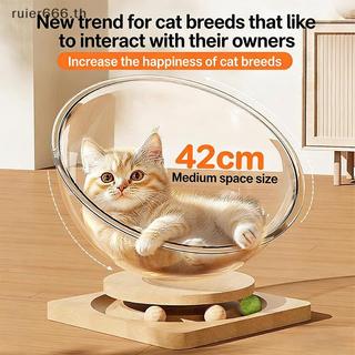 ruier Cat House Condomínio Space Capsule Ninho De Gato Cama Para Animais De Estimação Gatos Brinquedos Mesa Giratória Ac