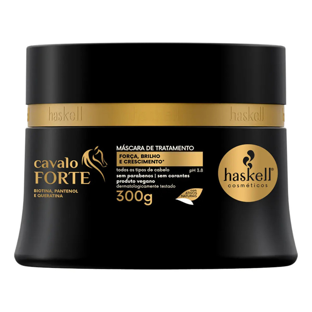 Máscara Capilar Cavalo Forte 300g Haskell | Força E Crescimento Haskell Ação Reconstrutora Máscara — Oferta Verificada