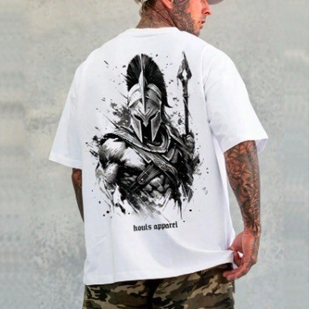 Camiseta Espartano Oversized Maromba Academia Treino academia ,passeio e estampa alta qualidade de cores lançamento