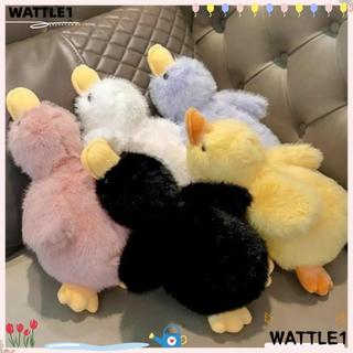 Travesseiro De Pelúcia De Pato , Boneca De Cabelo Longo De Desenho Animado Macio , Brinquedo 30 Cm Para Meninos E Menina
