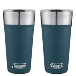 Kit com 2 Copos Térmicos com Tampa 600ml Azul Slate Coleman