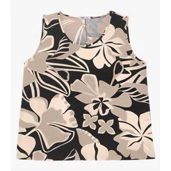 Regata Feminina Secret Glam em Viscotorcion Preto